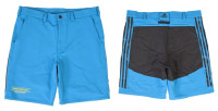 Шорты мужские голубые ADIDAS с логотипом RAVENOL