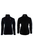Куртка флисовая ветрозащитная на молнии 1/2 женская черная ADIDAS