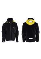 Куртка укороченная унисекс черная, капюшон желтый ADIDAS Gore-tex
